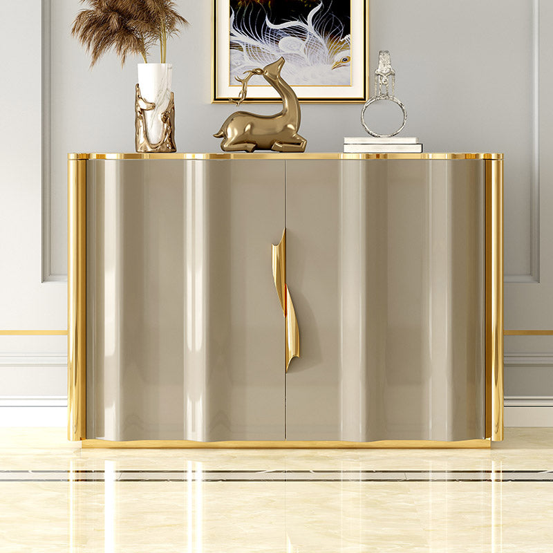 Glam Sideboard Engineered Wood Storage Sideboard Buffet with Doors for Dining Room