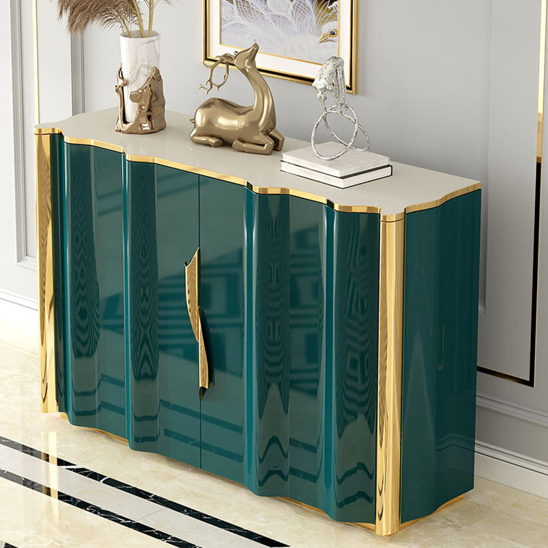 Glam Sideboard Engineered Wood Storage Sideboard Buffet with Doors for Dining Room