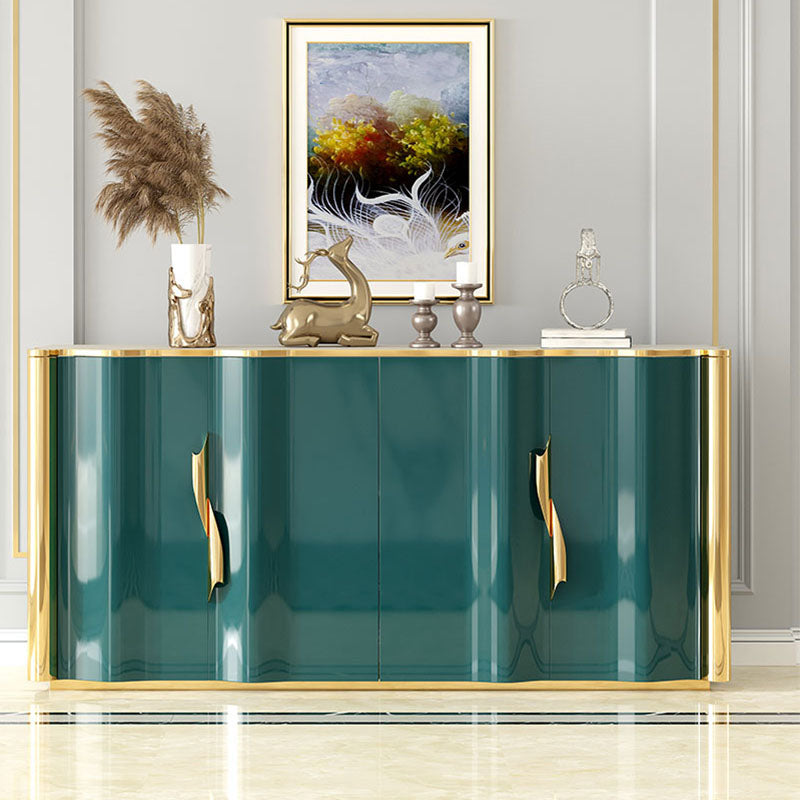 Glam Sideboard Engineered Wood Storage Sideboard Buffet with Doors for Dining Room