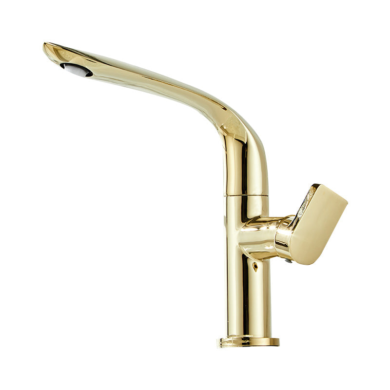 Glam Brass Bathroom Sink Faucet with 1-Handle Lavatory Faucet