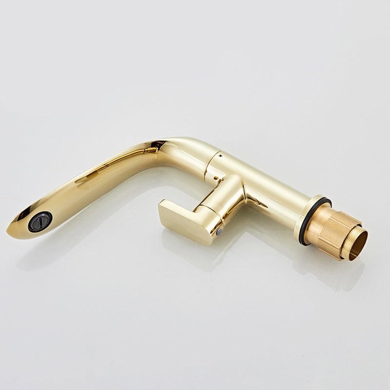 Glam Brass Bathroom Sink Faucet with 1-Handle Lavatory Faucet