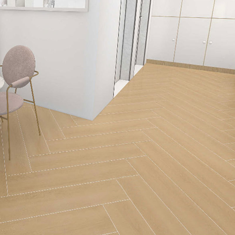 Modern Style Floor Tile Solid Color Straight Edge Wooden Effect Rectangle Floor Tile