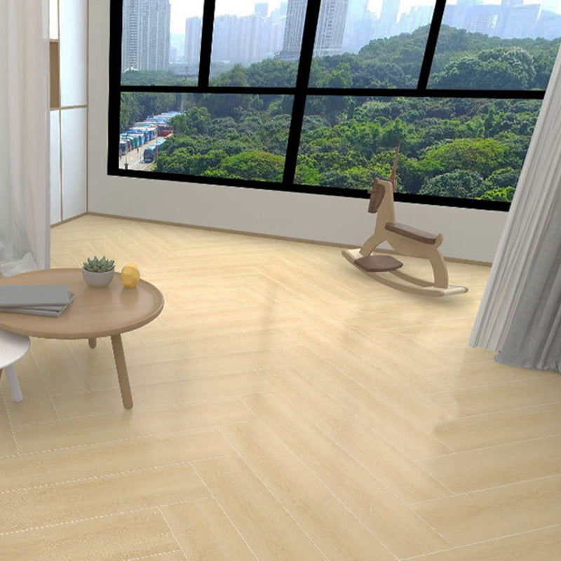 Modern Style Floor Tile Solid Color Straight Edge Wooden Effect Rectangle Floor Tile