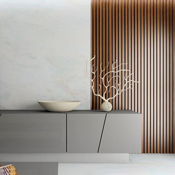 Contemporary Smooth Wall Paneling Staple Installation Waterproof Wall Paneling