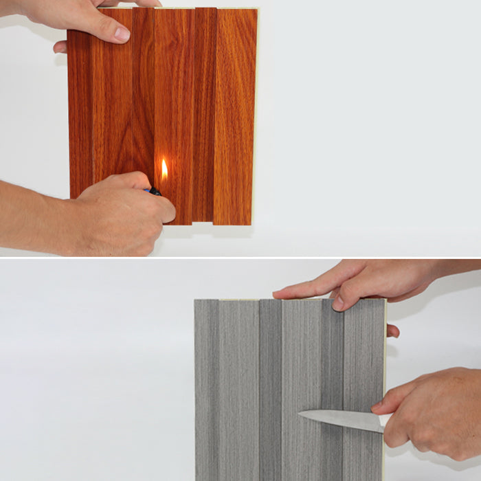 Contemporary Smooth Wall Paneling Staple Installation Waterproof Wall Paneling