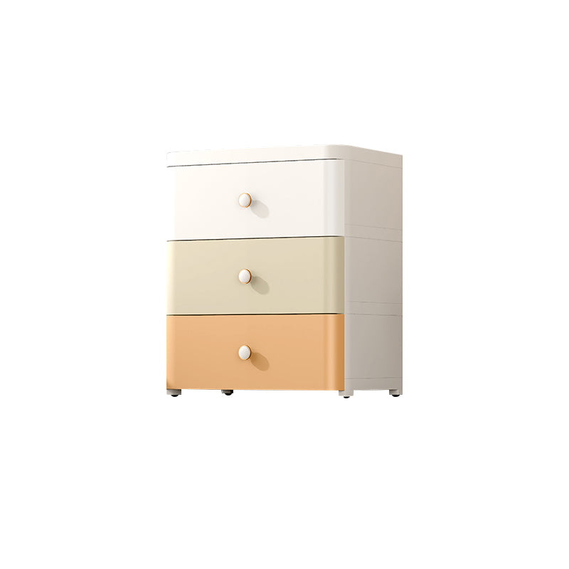 Modernism Plastic Nursery Dresser Vertical Kids Nightstand with 3/4/5/6/7 Drawers for Home