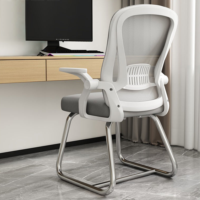 Modern Office Chair Fixed Arms Mesh Chair with Breathable Back