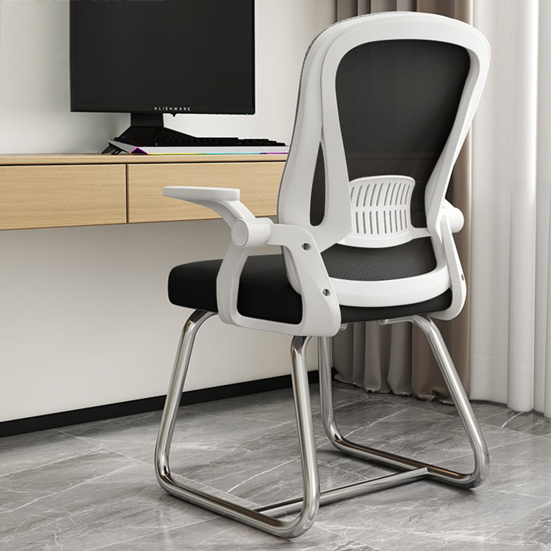 Modern Office Chair Fixed Arms Mesh Chair with Breathable Back