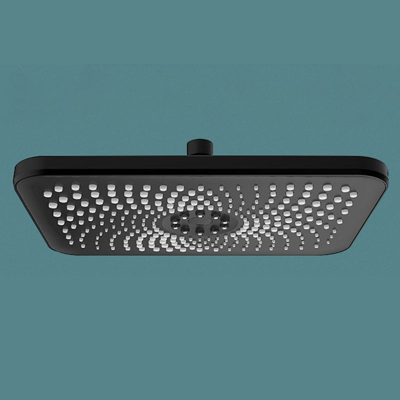 Contemporary Shower Head Combo Standard Spray Pattern Rectangle Large Shower Head