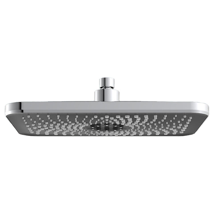 Contemporary Shower Head Combo Standard Spray Pattern Rectangle Large Shower Head