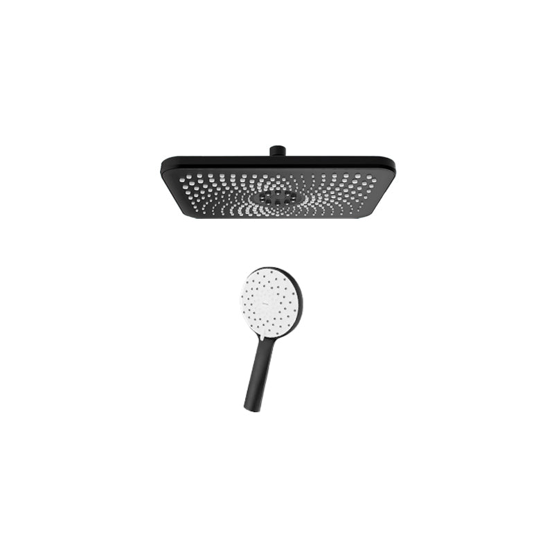 Contemporary Shower Head Combo Standard Spray Pattern Rectangle Large Shower Head