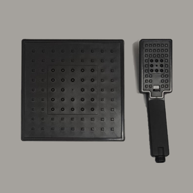 Square Shower Head Combo Standard Spray Pattern with Handheld Shower Head