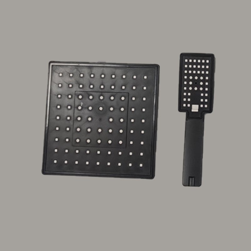 Square Shower Head Combo Standard Spray Pattern with Handheld Shower Head