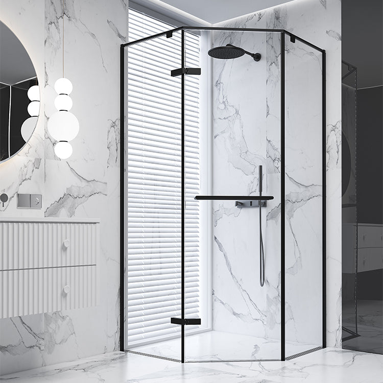 Neo-Angle Shower Enclosure Semi Frameless Door Hinged Shower Room