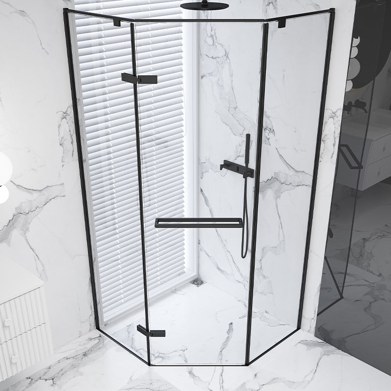 Neo-Angle Shower Enclosure Semi Frameless Door Hinged Shower Room