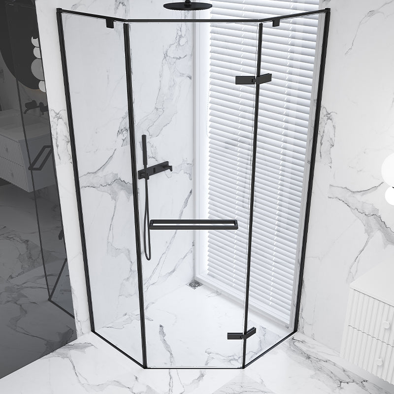 Neo-Angle Shower Enclosure Semi Frameless Door Hinged Shower Room