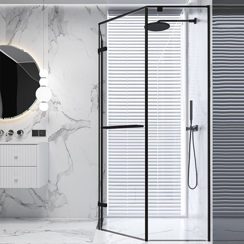 Neo-Angle Shower Enclosure Semi Frameless Door Hinged Shower Room