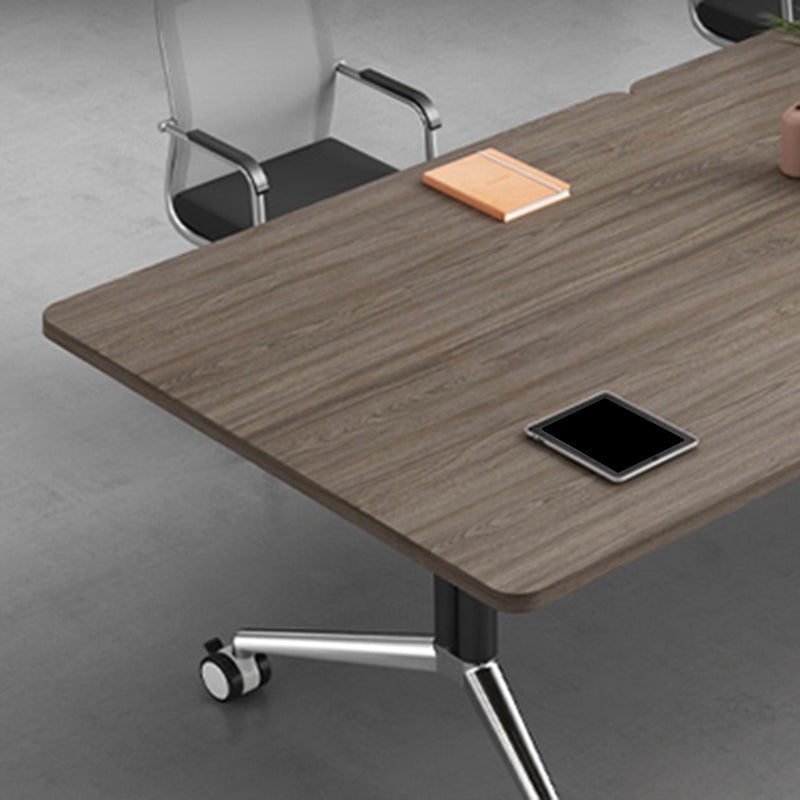 Rectangular Shape Modern Style Office Desk Wooden Task Desk with 2 Legs for Office