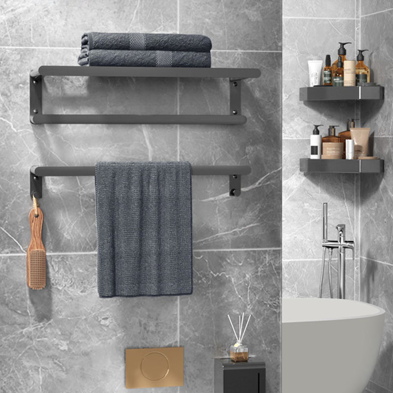 Modern Metal Bathroom Accessory As Individual Or As a Set in Grey