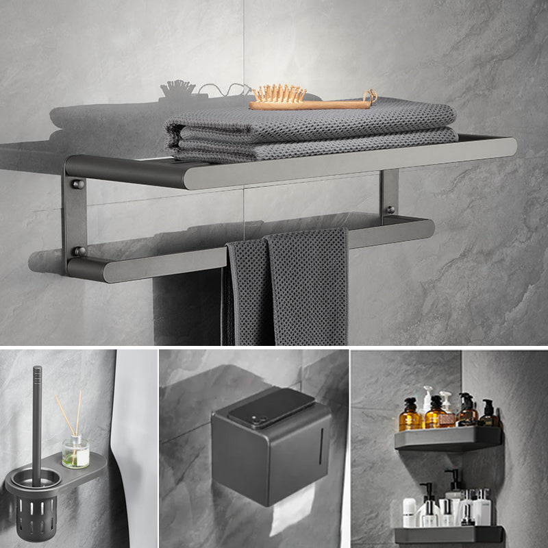 Modern Metal Bathroom Accessory As Individual Or As a Set in Grey