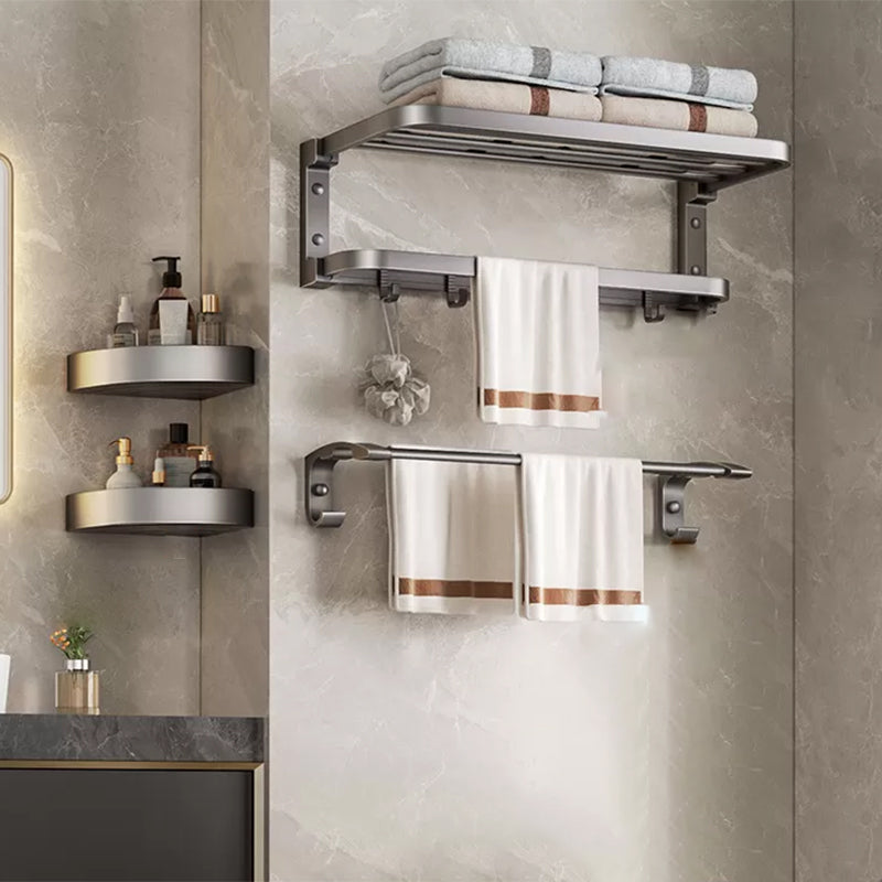 Grey Modern Bathroom Accessory As Individual Or As a Set with Towel Bar