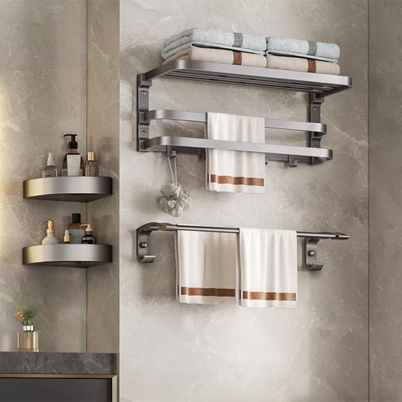 Grey Modern Bathroom Accessory As Individual Or As a Set with Towel Bar