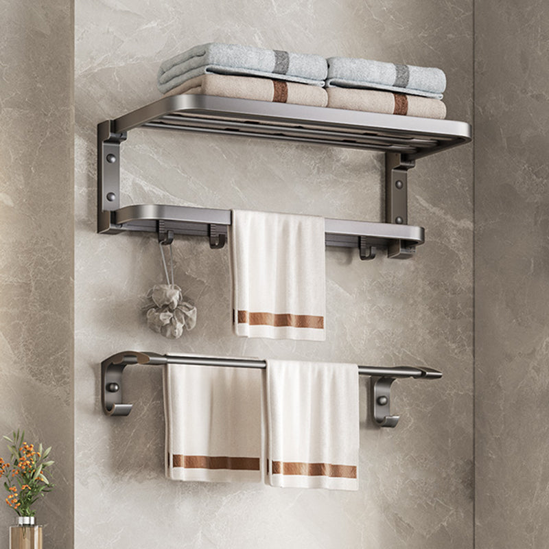 Grey Modern Bathroom Accessory As Individual Or As a Set with Towel Bar