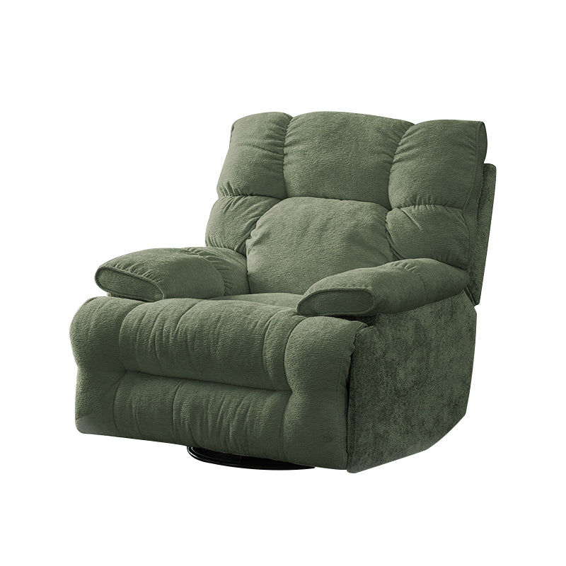 Contemporary Wingback Recliner Metal Indoor Swiveling Manual-Push Botton