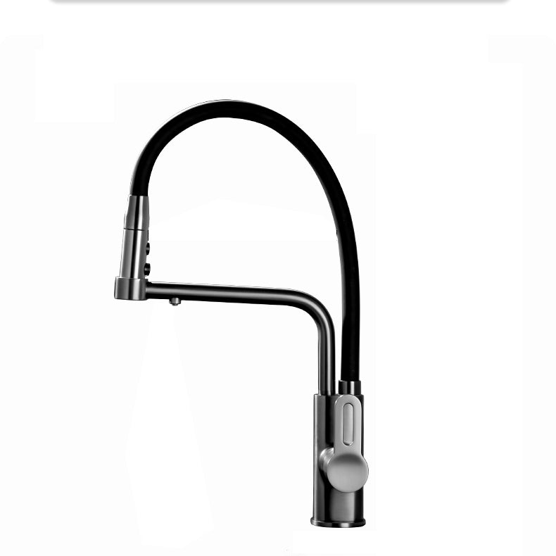 Modern Pull Down Single Handle Kitchen Faucet Desk Mounted Faucet