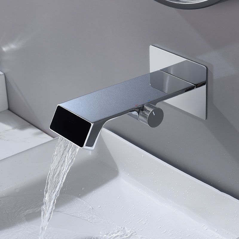 Modern Bathtub Faucet Wall-mounted Brass Digital Display Bathtub Faucet