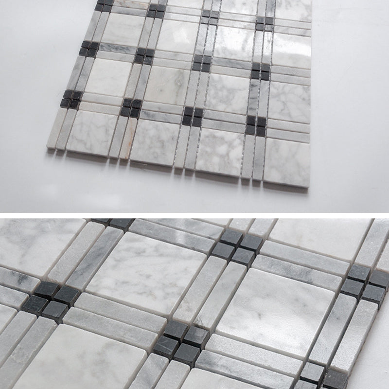 Modern Style Floor Tile Fabric Look Straight Edge Square Floor Tile