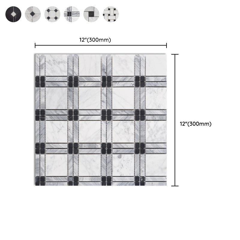 Modern Style Floor Tile Fabric Look Straight Edge Square Floor Tile