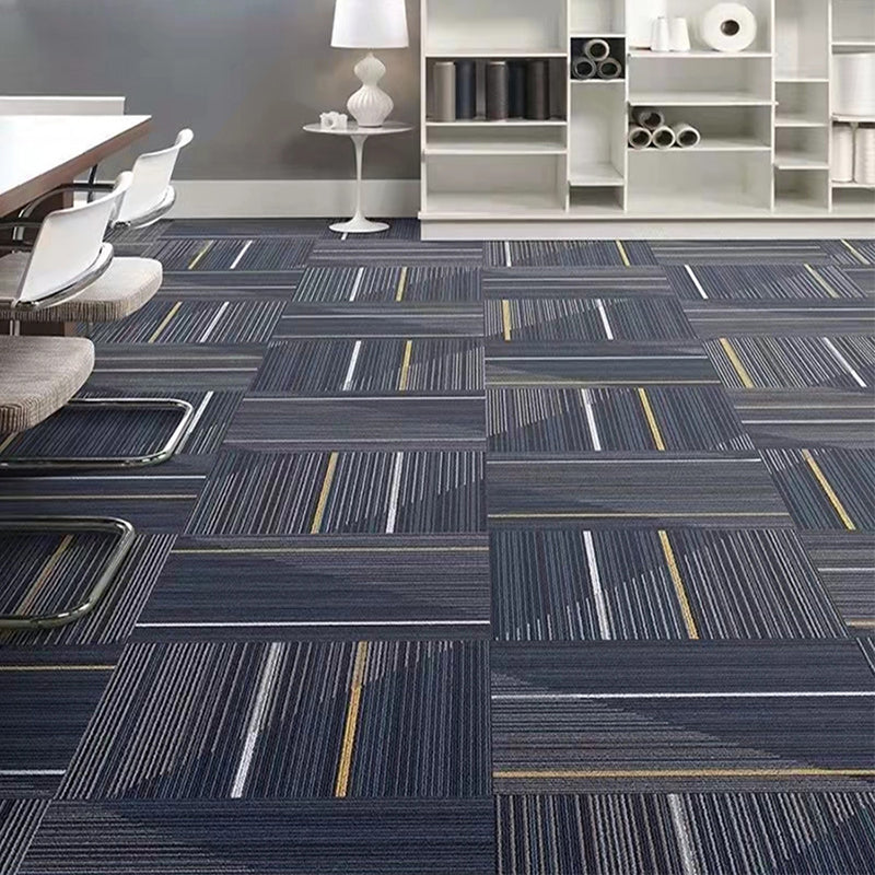 Carpet Tile Non-Skid Fade Resistant Geometry Self-Stick Peel and Stick Carpet Tiles