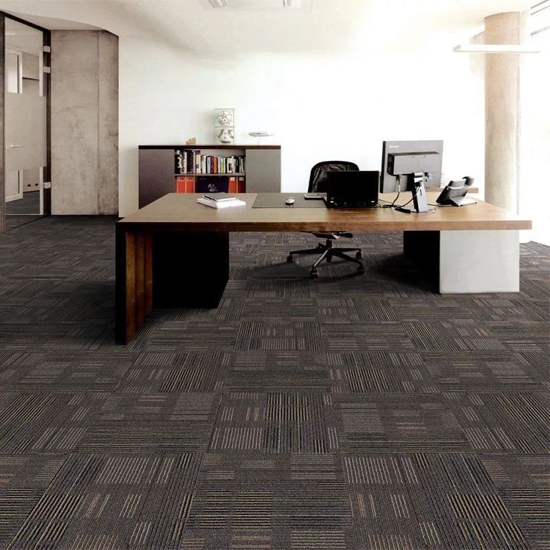 Carpet Tile Non-Skid Fade Resistant Geometry Self-Stick Peel and Stick Carpet Tiles