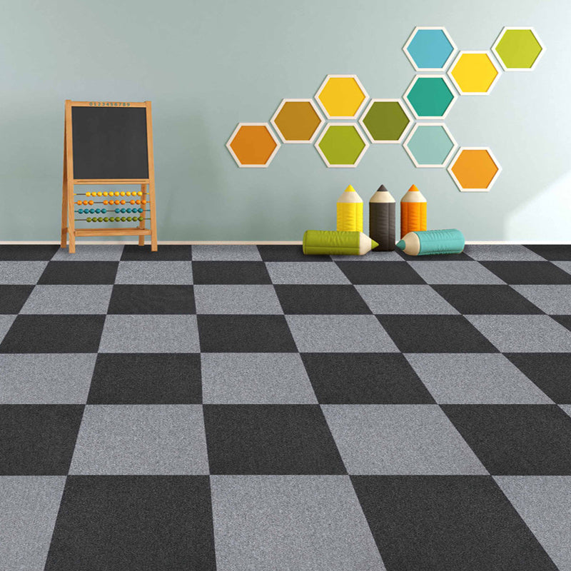 Carpet Tile Non-Skid Fade Resistant Geometry Self-Stick Peel and Stick Carpet Tiles