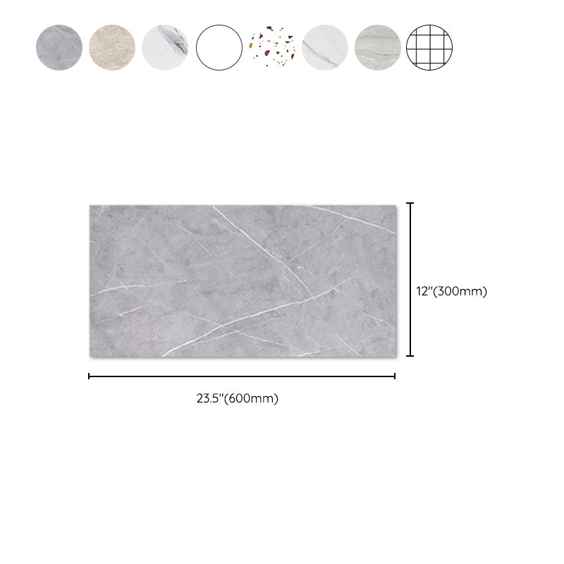 Polygon Field Peel and Stick Backsplash Tile PVC Peel and Stick Tile for Kitchen