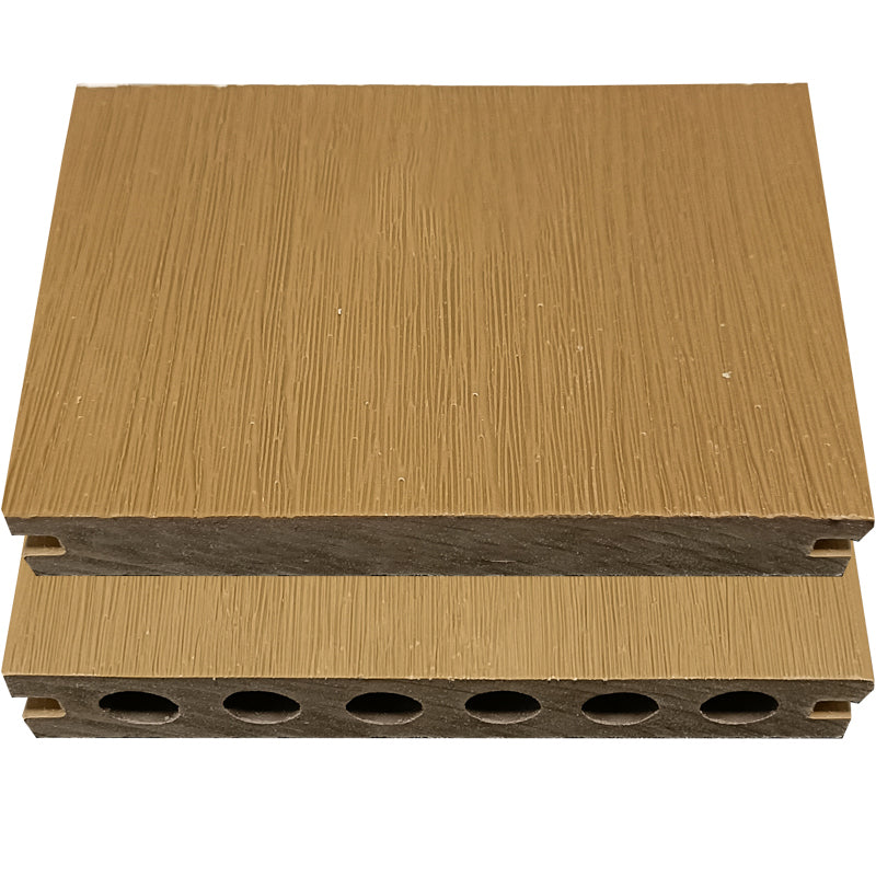 Modern Side Trim Piece Engineered Wire brushed Hardwood Deck Tiles