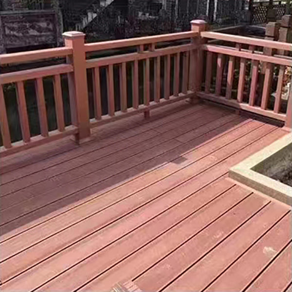 Modern Side Trim Piece Engineered Wire brushed Hardwood Deck Tiles