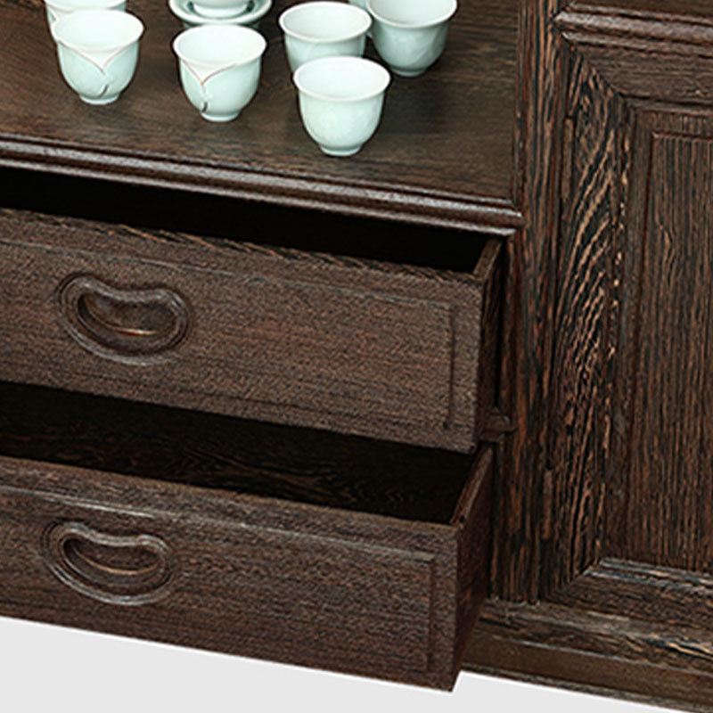 Modern 2 Drawers Sideboard Wood Server Cabinets Included for Living Room