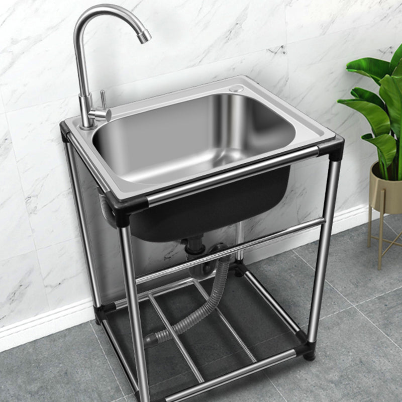 Kitchen Sink Stainless Steel Drop-In Rectangle All-in-one Soundproof Kitchen Sink