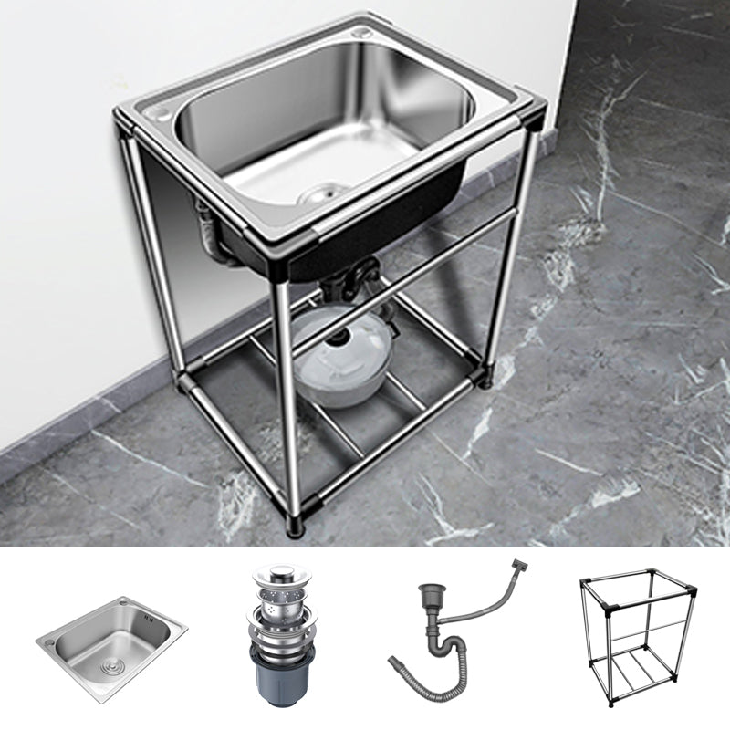 Kitchen Sink Stainless Steel Drop-In Rectangle All-in-one Soundproof Kitchen Sink