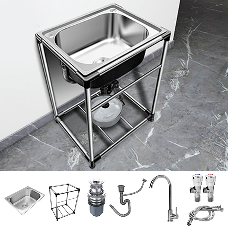 Kitchen Sink Stainless Steel Drop-In Rectangle All-in-one Soundproof Kitchen Sink