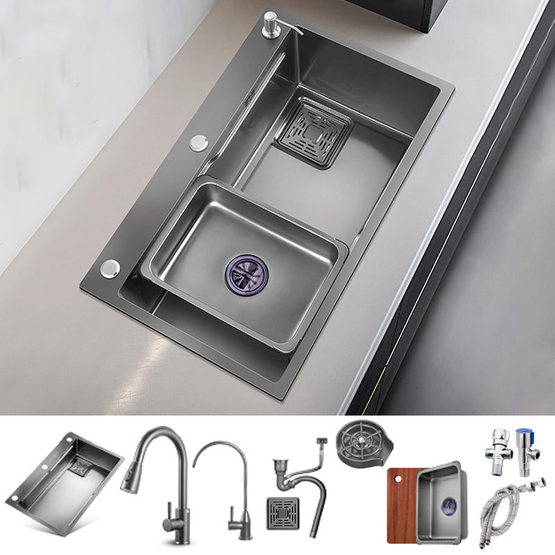 Kitchen Sink Stainless Steel Soundproof Detail Kitchen Sink with Basket Strainer