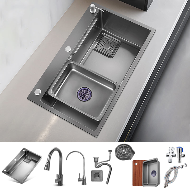 Kitchen Sink Stainless Steel Soundproof Detail Kitchen Sink with Basket Strainer