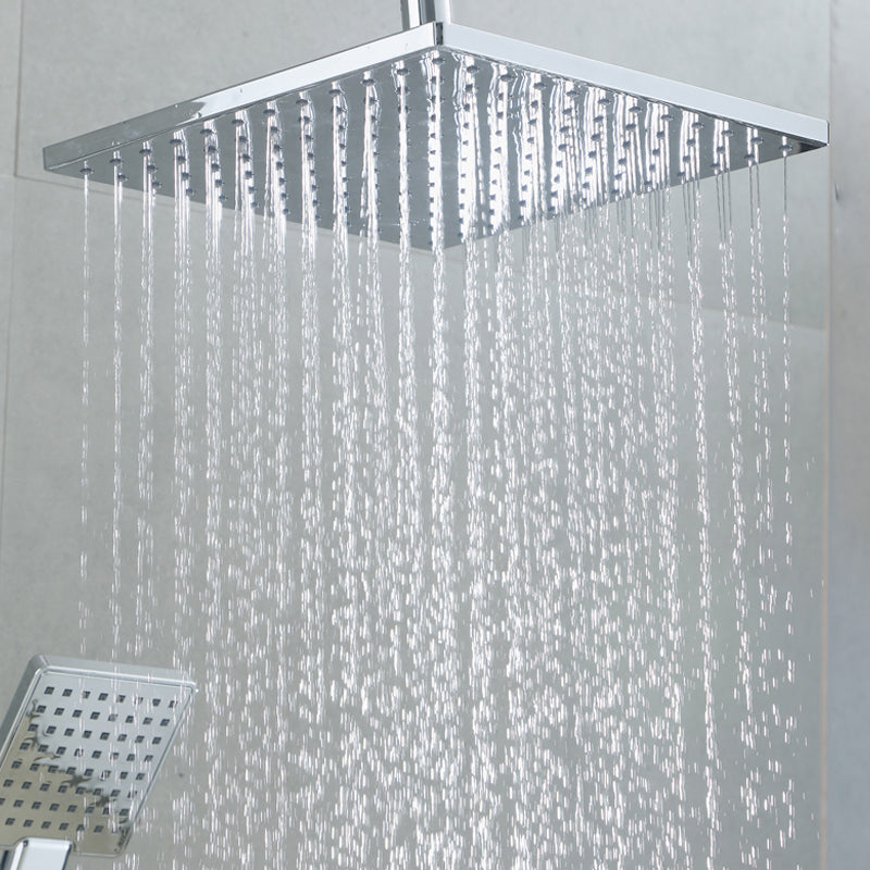 Square Shower Head Combo Large Shower Head with Handheld Shower Head