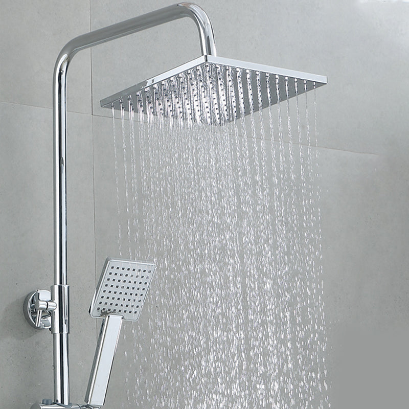 Square Shower Head Combo Large Shower Head with Handheld Shower Head