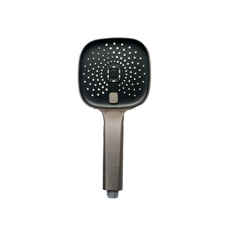 Black Large Shower Head Standard Spray Pattern with Handheld Shower Head