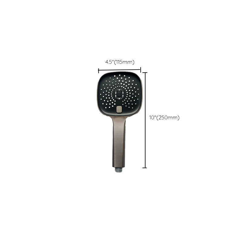 Black Large Shower Head Standard Spray Pattern with Handheld Shower Head