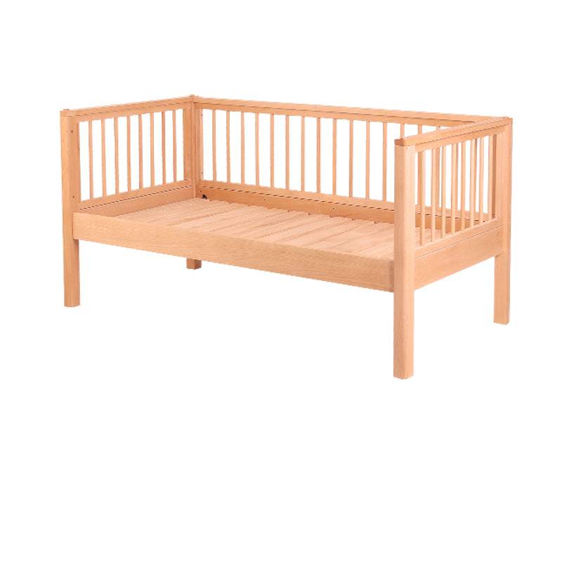 Beech Convertible Crib Height Adjustable Crib with Guardrail