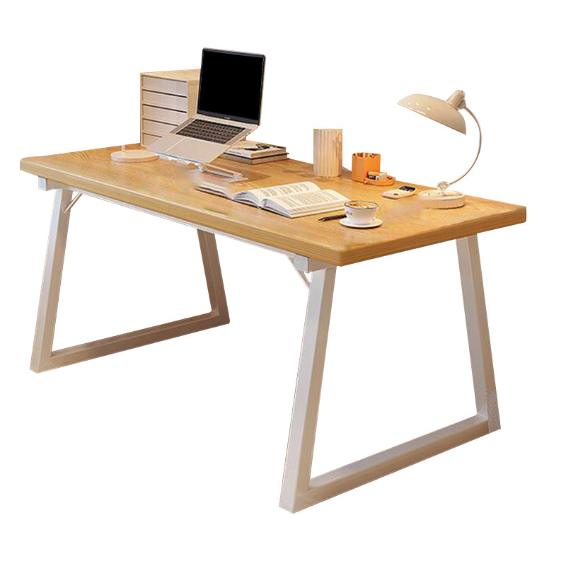 Solid Wood Home Computer Desk Contemporary Sled Base Office Desk